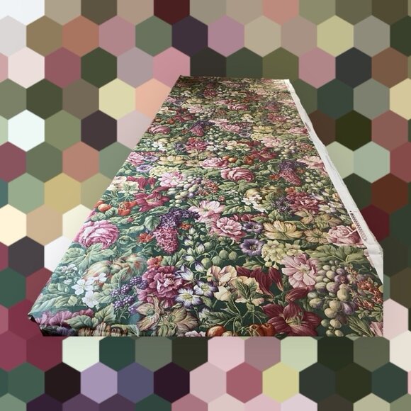 Kaufmann Floral Cotton Home Decor Fabric Design by Carole Watson 2.25 Yards - Picture 2 of 15